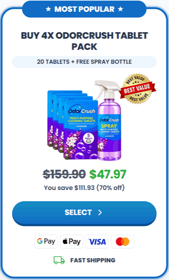 OdorCrush Multi-Purpose Cleaning Tablet offer price
